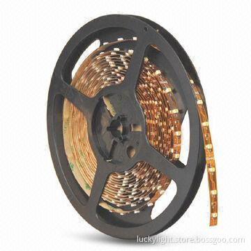 Flexible LED Strip Light with 12/24V DC Input Voltage, Available in RGB Colors
